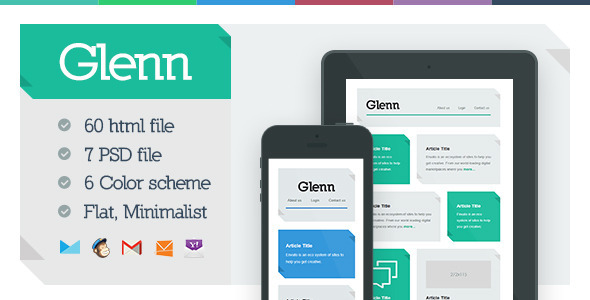 Glenn - Responsive Email Template - Newsletters Email Templates
