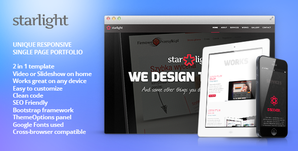 Starlight - Responsive WordPress Portfolio - Portfolio Creative