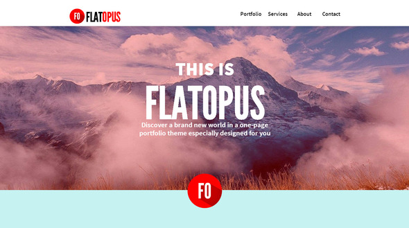 Flatopus - One Page Muse Theme - Creative Muse Templates