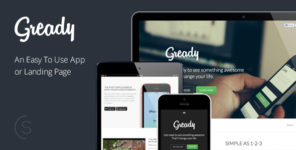 Gready - An Easy To Use App and Landing Page - Landing Pages Marketing