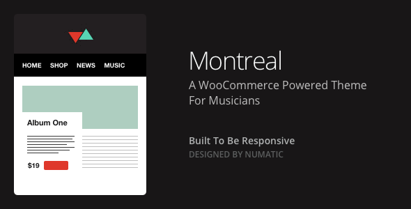 Montreal - WooCommerce Powered Music Theme