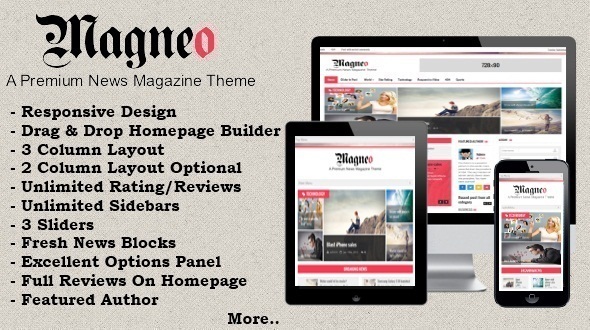 Magneo-Responsive News Magazine Theme - Blog / Magazine WordPress