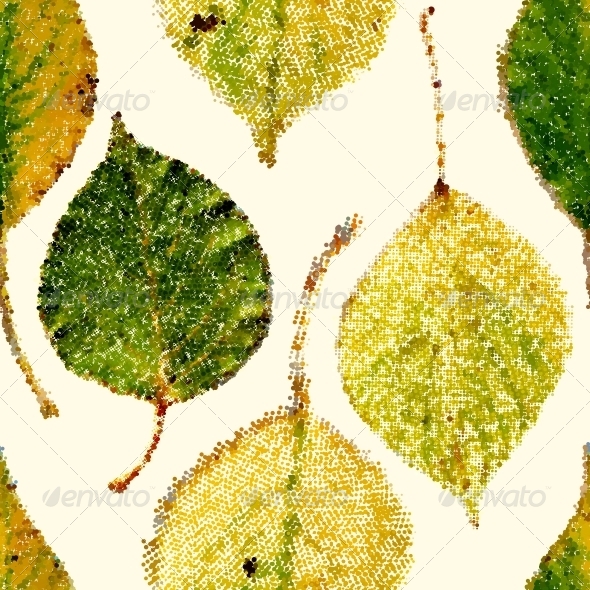 Seamless Leaves Background (Patterns)