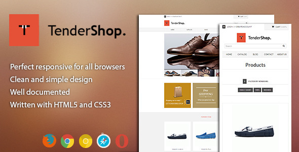 Tendershop - Minimal Responsive Shopify Theme - Shopping Shopify