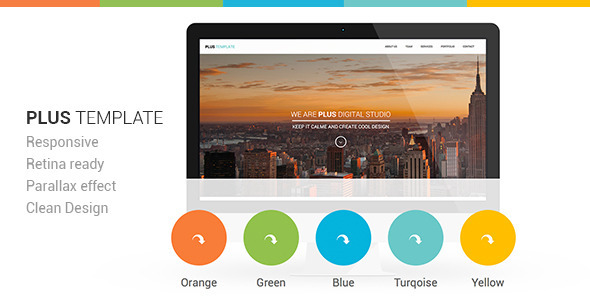 Plus Responsive Retina Ready One-Page Template - Creative Site Templates