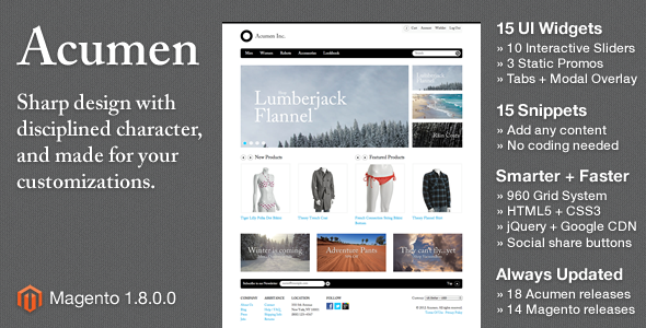 Acumen - The Highly Extensible Magento Theme - Fashion Magento