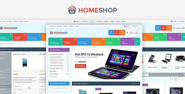 Home Shop - Retail PSD Template - Retail PSD Templates