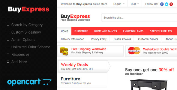 BuyExpress OpenCart Theme - Shopping OpenCart