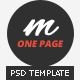 Mannat Studio Flat Clean One Page PSD Theme - ThemeForest Item for Sale