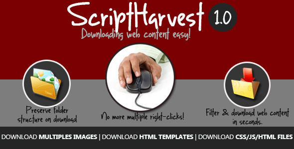 Script Harvest - Web Content Downloader - CodeCanyon Item for Sale