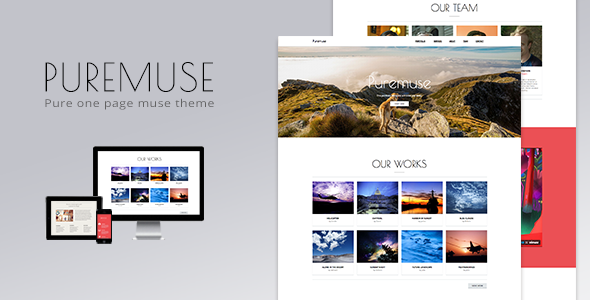Puremuse - One Page Muse Theme - Creative Muse Templates