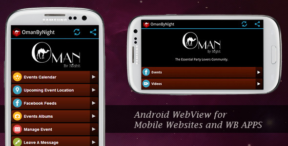 WebView for Mobile WebSites and Mobile Web Apps - CodeCanyon Item for Sale