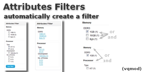 Attributes Filters for OpenCart - CodeCanyon Item for Sale