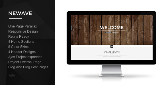 Newave - Responsive One Page Parallax Template - Creative Site Templates