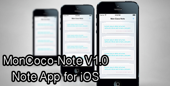 Moncoco-Note v1.0 - Note App for iOS - CodeCanyon Item for Sale