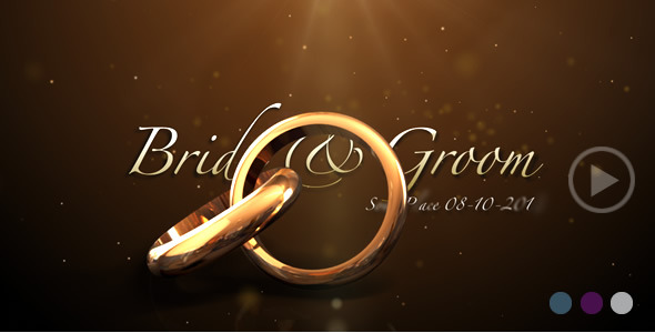 After Effects Project - VideoHive Weddings Rings Intro 622944
