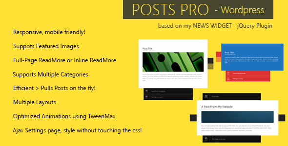 Posts Pro - Wordpress Plugin (Miscellaneous)