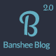 Banshee Flat Responsive Ghost Blogging Template - ThemeForest Item for Sale