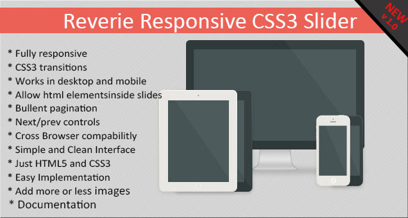 Reverie Responsive CSS3 Slider - CodeCanyon Item for Sale