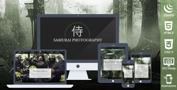 Samurai Photography HTML Template - Photography Creative