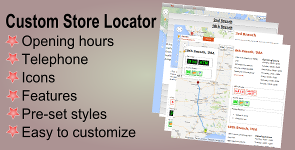 Custom Store Locator - CodeCanyon Item for Sale