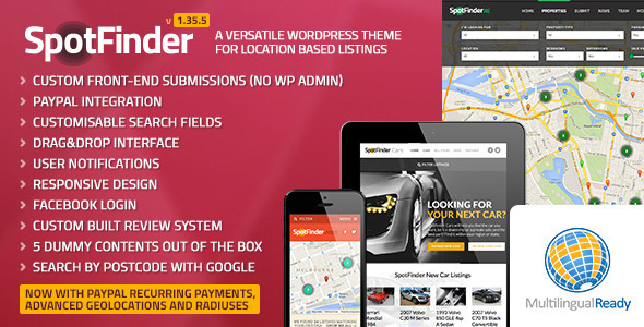 SpotFinder - Versatile Directory & Listings Theme