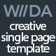 WDA - Creative Responsive Landing Page - ThemeForest Item for Sale