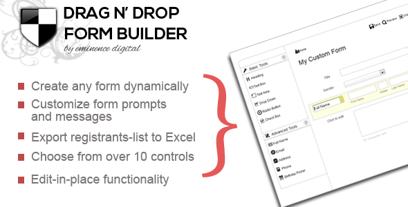 Drag N' Drop Form-builder - CodeCanyon Item for Sale