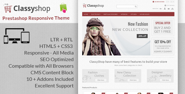 ClassyShop - Prestashop Responsive Theme