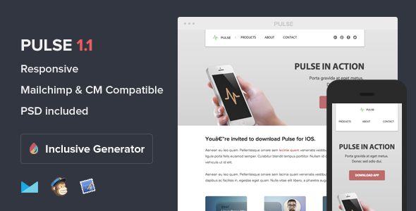Pulse - Responsive Email With Template Builder
