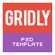 Gridly vCard PSD Template - ThemeForest Item for Sale