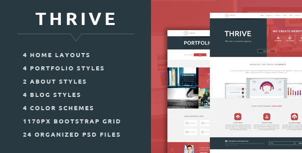 Thrive - Multipurpose Creative PSD Template - Creative PSD Templates