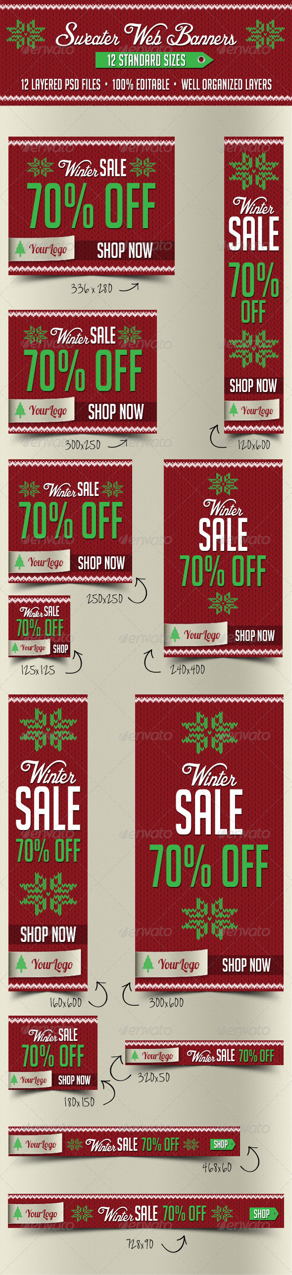 Sweater Web Banners (Banners & Ads)