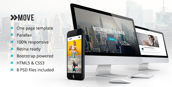Move - Responsive One Page Parallax Template