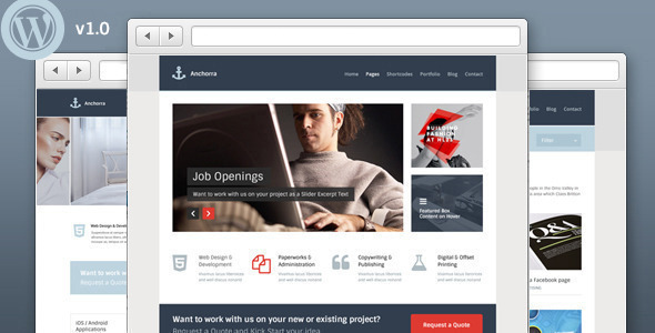 Anchorra Multipurpose Responsive WordPress Theme - Business Corporate