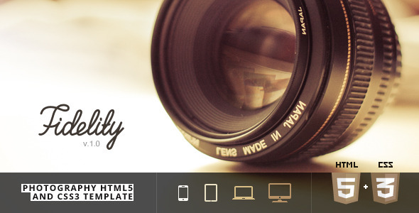 Fidelity - Photography HTML5/CSS3 Template - Photography Creative