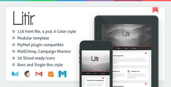 Litir - Responsive Email Template - Newsletters Email Templates