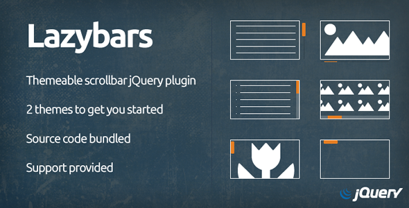 Lazybars - Themeable scrollbar jQuery plugin - CodeCanyon Item for Sale