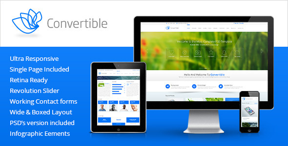 Convertible - Responsive HTML5 Template - Business Corporate