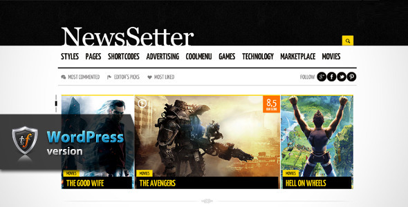 NewsSetter - News WordPress Theme - News / Editorial Blog / Magazine