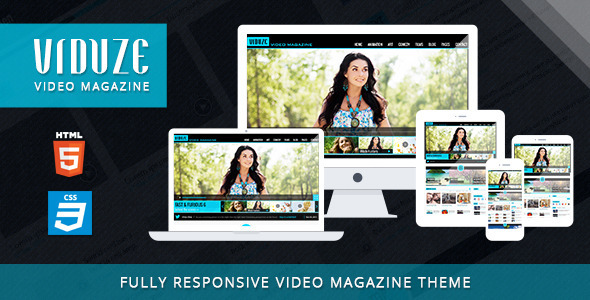 Viduze - Video Magazine HTML Template - Entertainment Site Templates