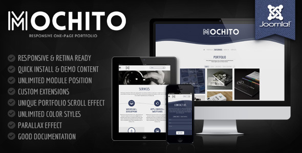 Mochito - One Page Portfolio Joomla template - Portfolio Creative