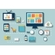 Modern Flat Icon Set for Web and Mobile Application