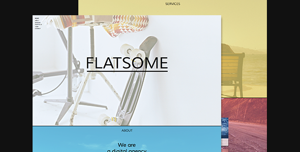 Flatsome - One Page Muse Theme - Creative Muse Templates