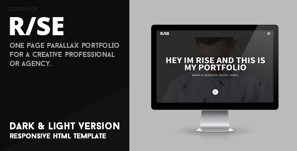 Rise - Responsive One Page Parallax Template - Creative Site Templates
