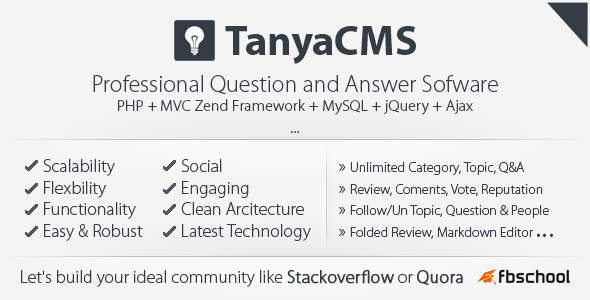 TanyaCMS Professinal Question and Answer Community - CodeCanyon Item for Sale