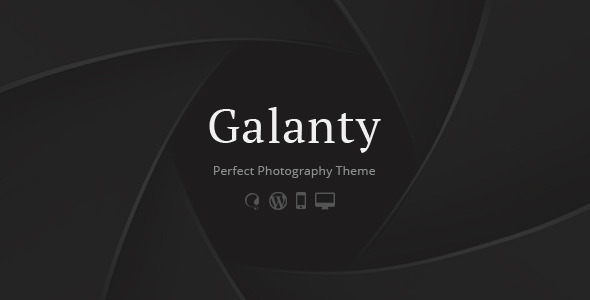 Galanty - Fullscreen Creative Portfolio WP Theme - Photography Creative