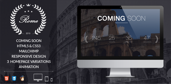 Rome || Coming soon - Under Construction Specialty Pages