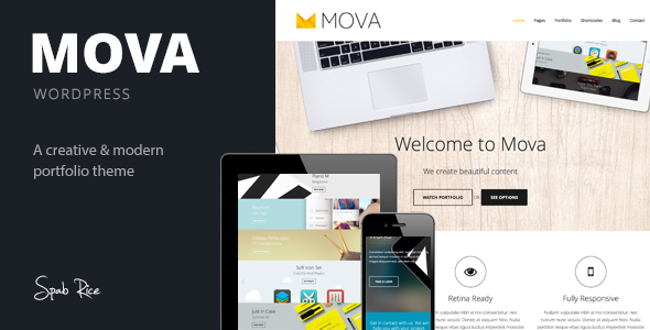 Mova - WordPress Theme for creative minds - Portfolio Creative
