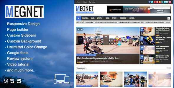 Megnet - WordPress Magazine theme - Blog / Magazine WordPress
